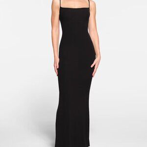 SKIMS SOFT LOUNGE SLIP DRESS in ONYX size XL Like New
